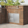 Vevor Outdoor Kitchen Door and Drawer Combo 32.5" x 21.7" x 20.5" with Paper Towel Rack New