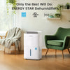 Waykar Dehumidifier 150 Pints with Colored Humidistat Pump Auto Swing Energy Star New