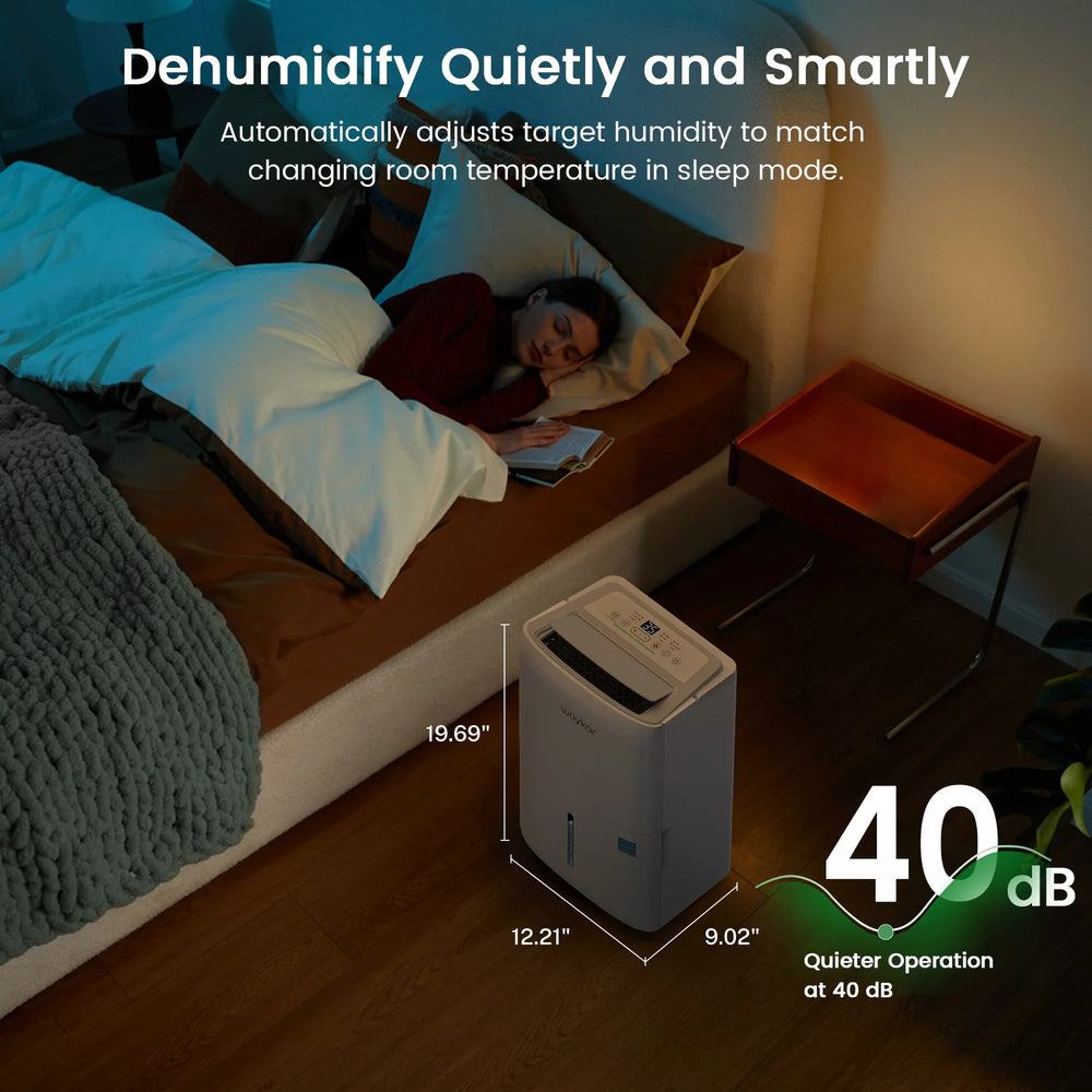 Waykar Dehumidifier 150 Pints with Colored Humidistat Pump Auto Swing Energy Star New