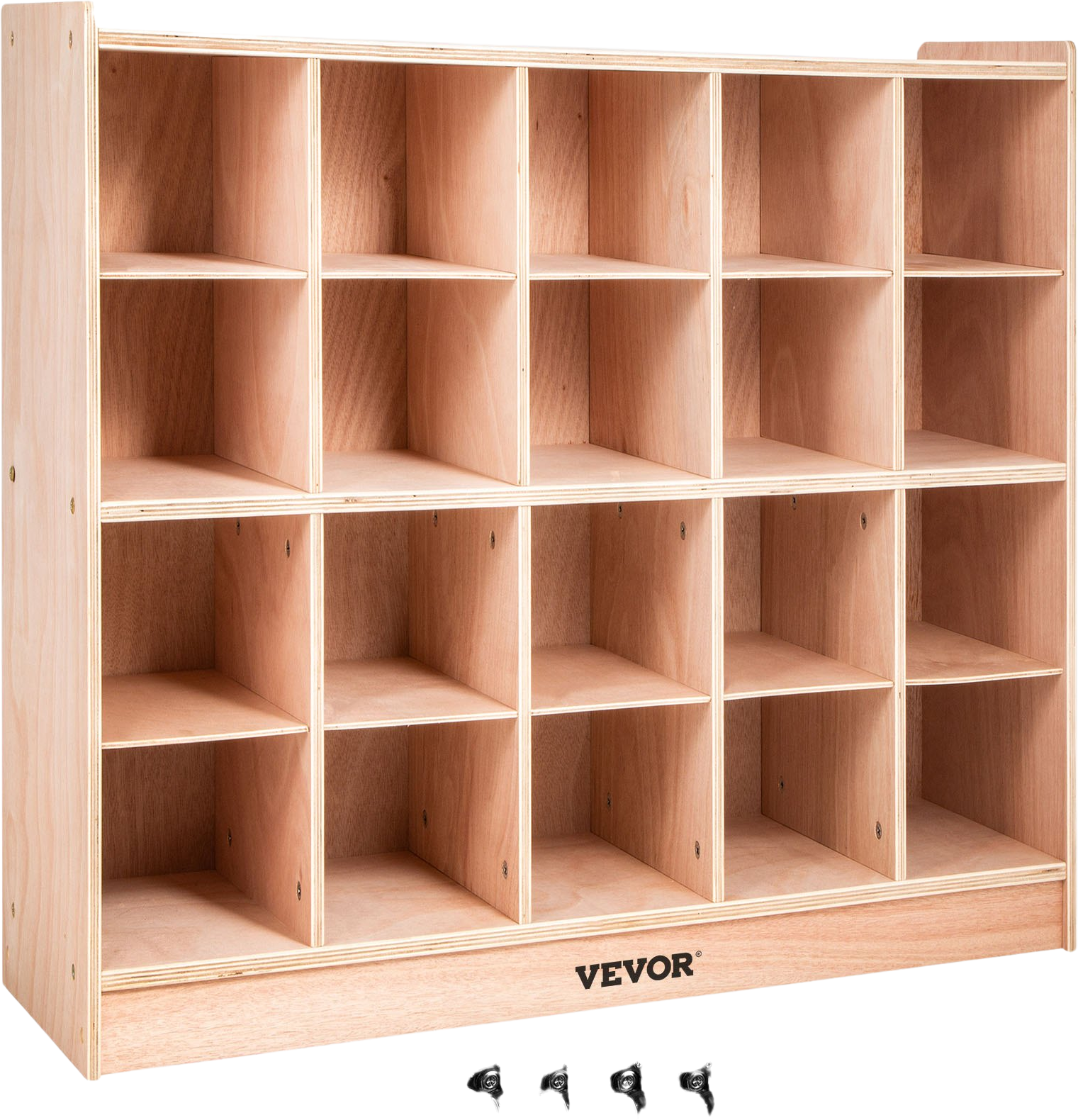 Vevor 20 Cubby Wooden Storage Unit 30