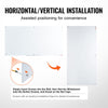 Vevor Glass Whiteboard 72" x 36" Wall-Mounted Frameless Magnetic Dry Erase Board New