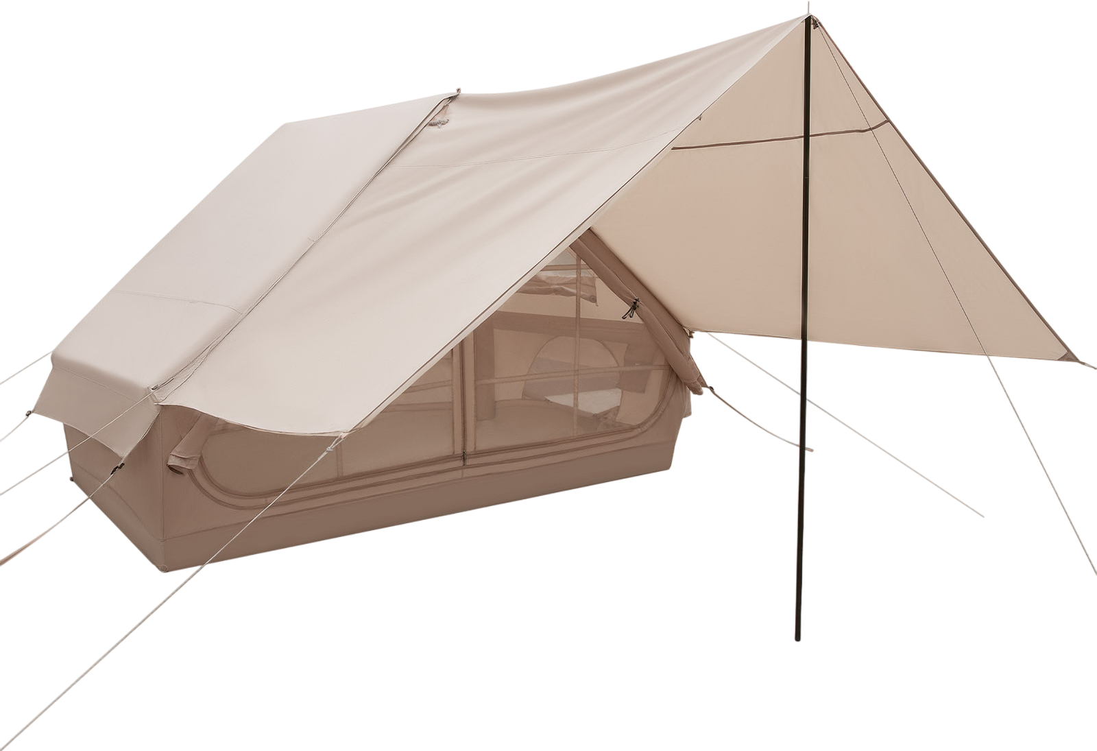 Costway Inflatable Camping Tent with Porch for 4-6 People New