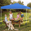10 X 10 FT Pop up Canopy Tent with 1 Sidewall and Wheeled Bag-Blue - Gallery View 1 of 10