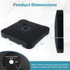 Heavy-duty cantilever patio umbrella base with 242 lbs capacity, featuring a refillable reservoir and easy-grip handles.