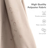 Close-up of high-quality beige polyester fabric, showcasing drizzle-resistant and sun-proof features for outdoor.