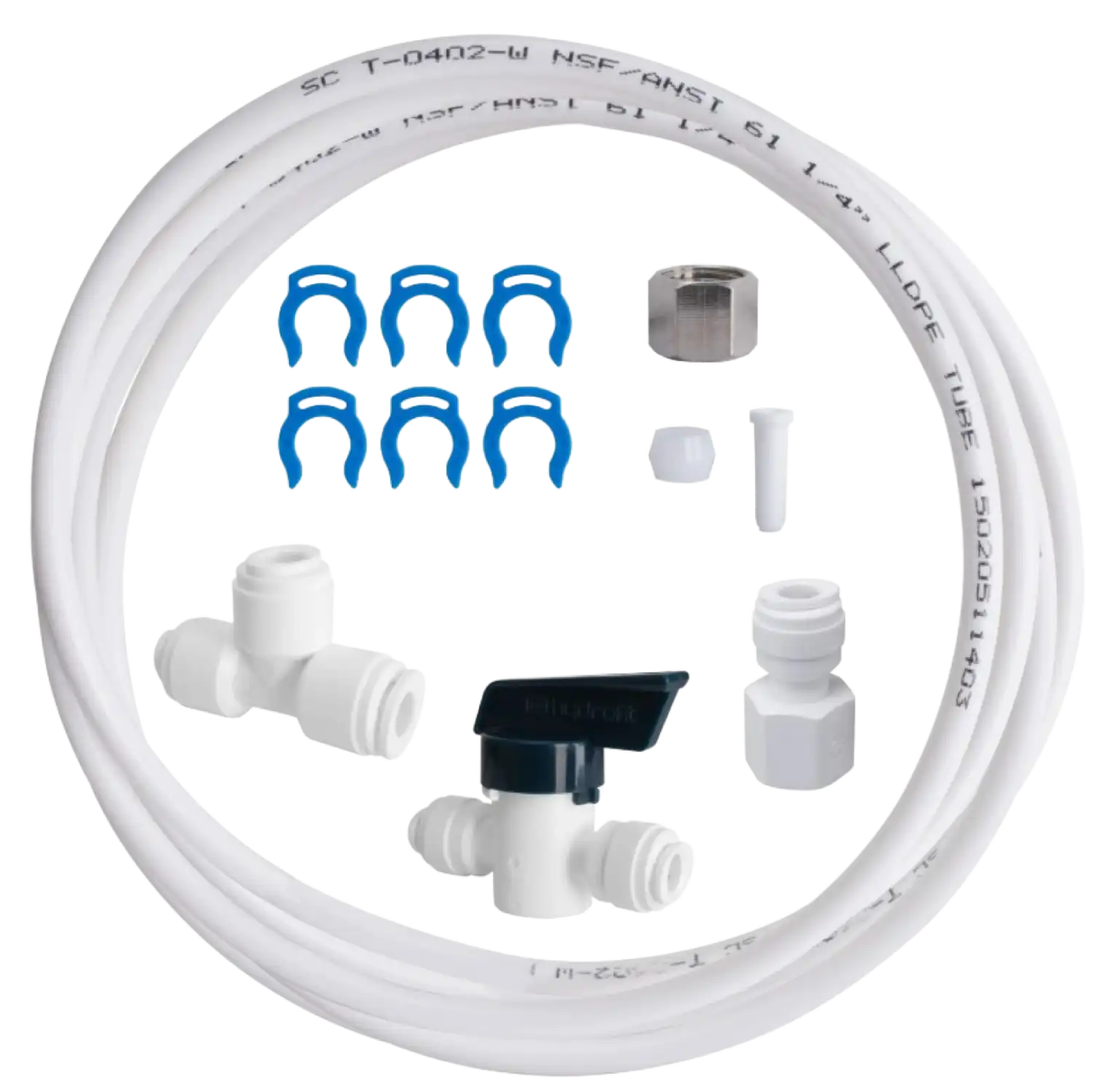 Aquasure AP-XOUTPUT Drinking Water System Extra Output Kit and Ice Maker Water Line Kit New