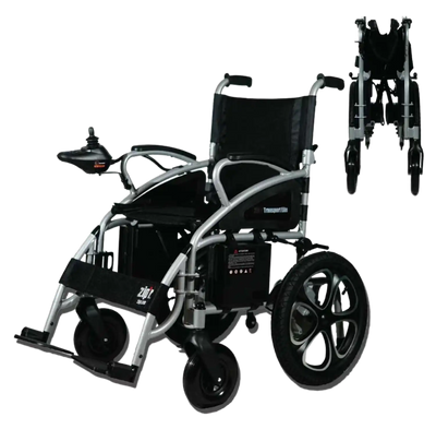 Zip’r ZIP12SLV Transport Lite Folding Electric Wheelchair Silver New