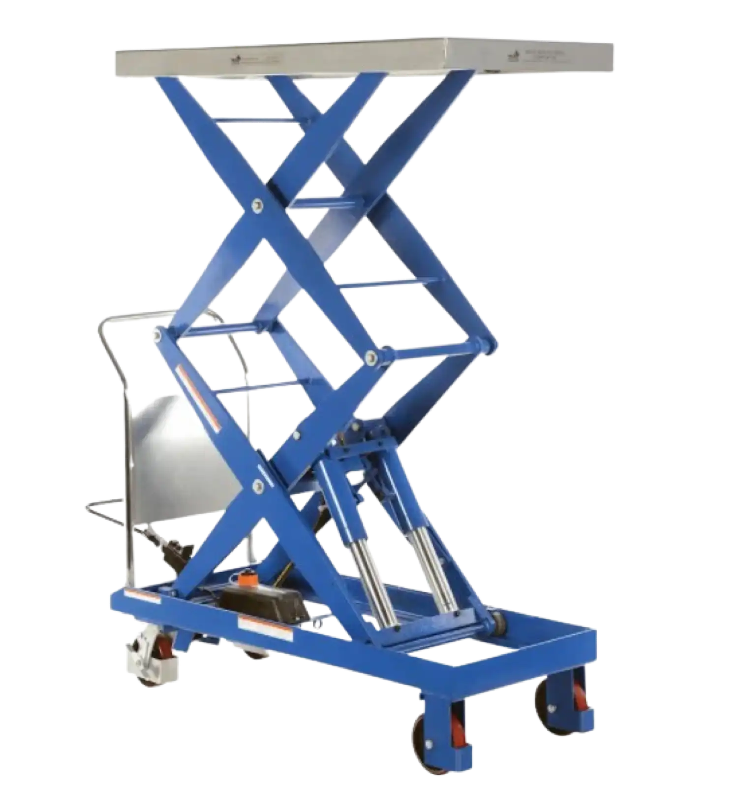 Vestil CART-1500-D-TS 1500 lb. Capacity Steel Hydraulic Elevating Cart Blue New