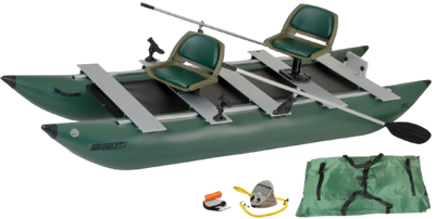 Sea Eagle 375FCK_D FoldCat Inflatable Deluxe Fishing Boat Package New