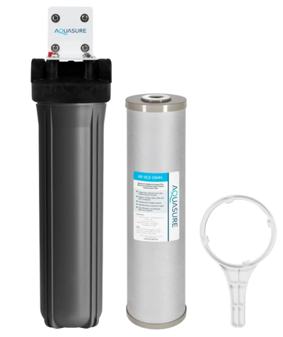 Aquasure AS-FL-25SCZ Fortitude V2 Series Large Size High Flow Whole House Sediment/Carbon/Zinc Triple Purpose Water Filtration System New