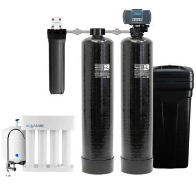Aquasure AS-SE1500A Signature Elite Series 64,000 Grains Whole House Water Filter System New