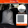 Drawstring storage bag for car cover, made for easy storage and portability, measures 27" x 23".
