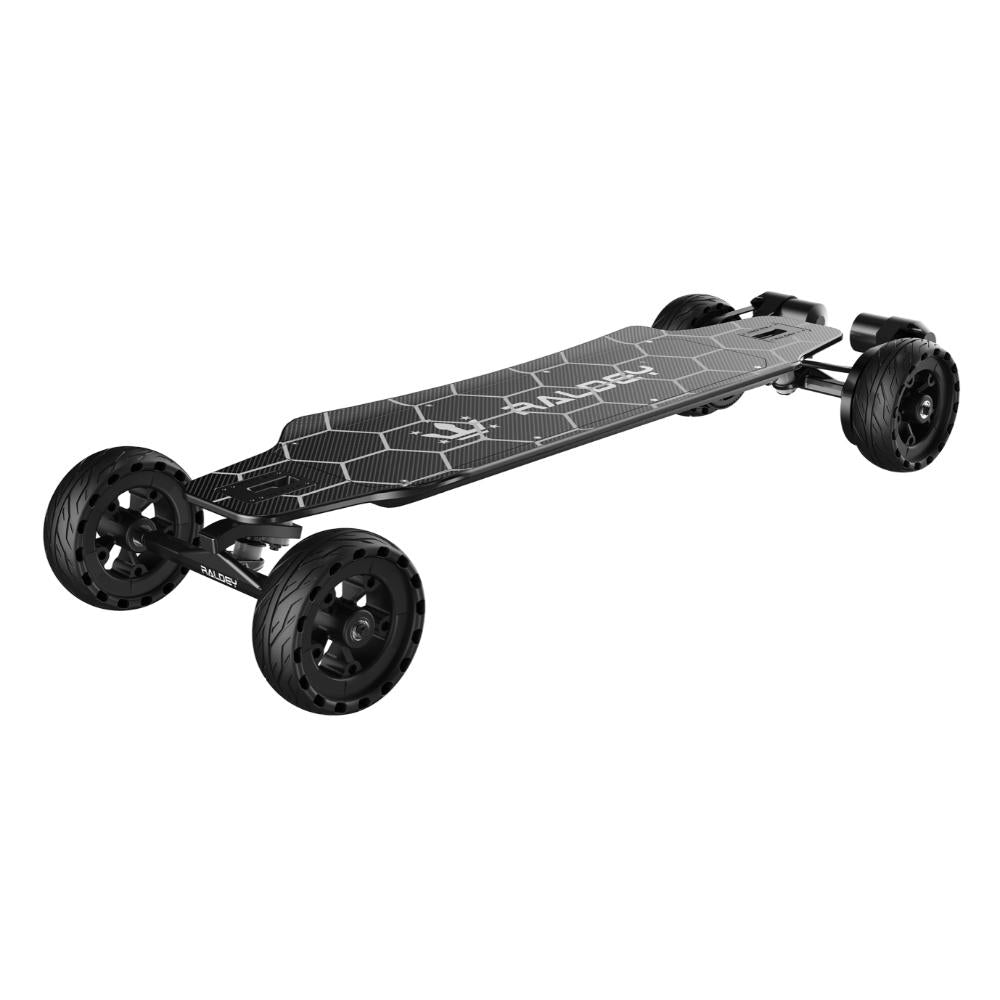 Raldey Carbon AT V.2 All-Terrain Electric Skateboard 28 MPH 19 Mile Range Belt Drive 1500W New