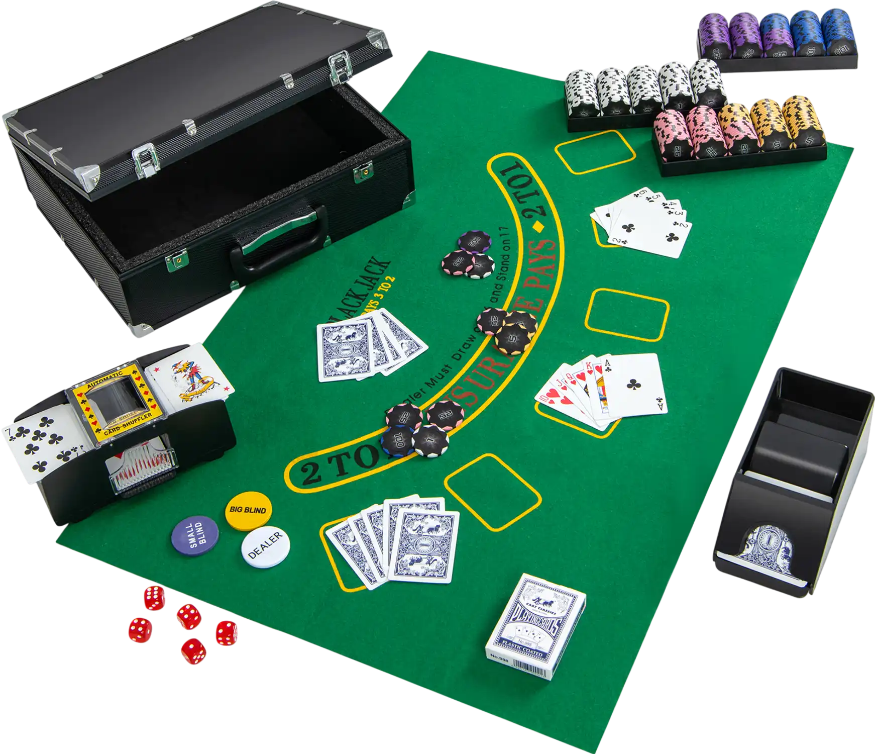 Costway 300-Piece 14 Gram Casino Poker Chip Set 89241365 New