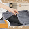 Soft plush cushion for a 39-inch tall cat condo, removable for easy cleaning, designed for comfort and safety.