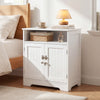 White cat litter box enclosure with dual doors, open compartment, and sturdy design for organized pet supplies and.