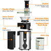 Centrifugal juicer machine with stainless steel body, 2.5" wide feed chute, and 1.3L pulp container for efficient.