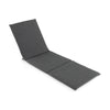 Outdoor Chaise Lounge Cushion Patio Furniture Folding Pad with Fixing Straps-Dark Gray - Gallery View 1 of 5