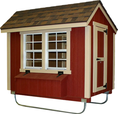 EZ-FIT Chicken Coop Kit 3' x 4' for 6–8 Chickens with Roost Ramp and Egg Box New