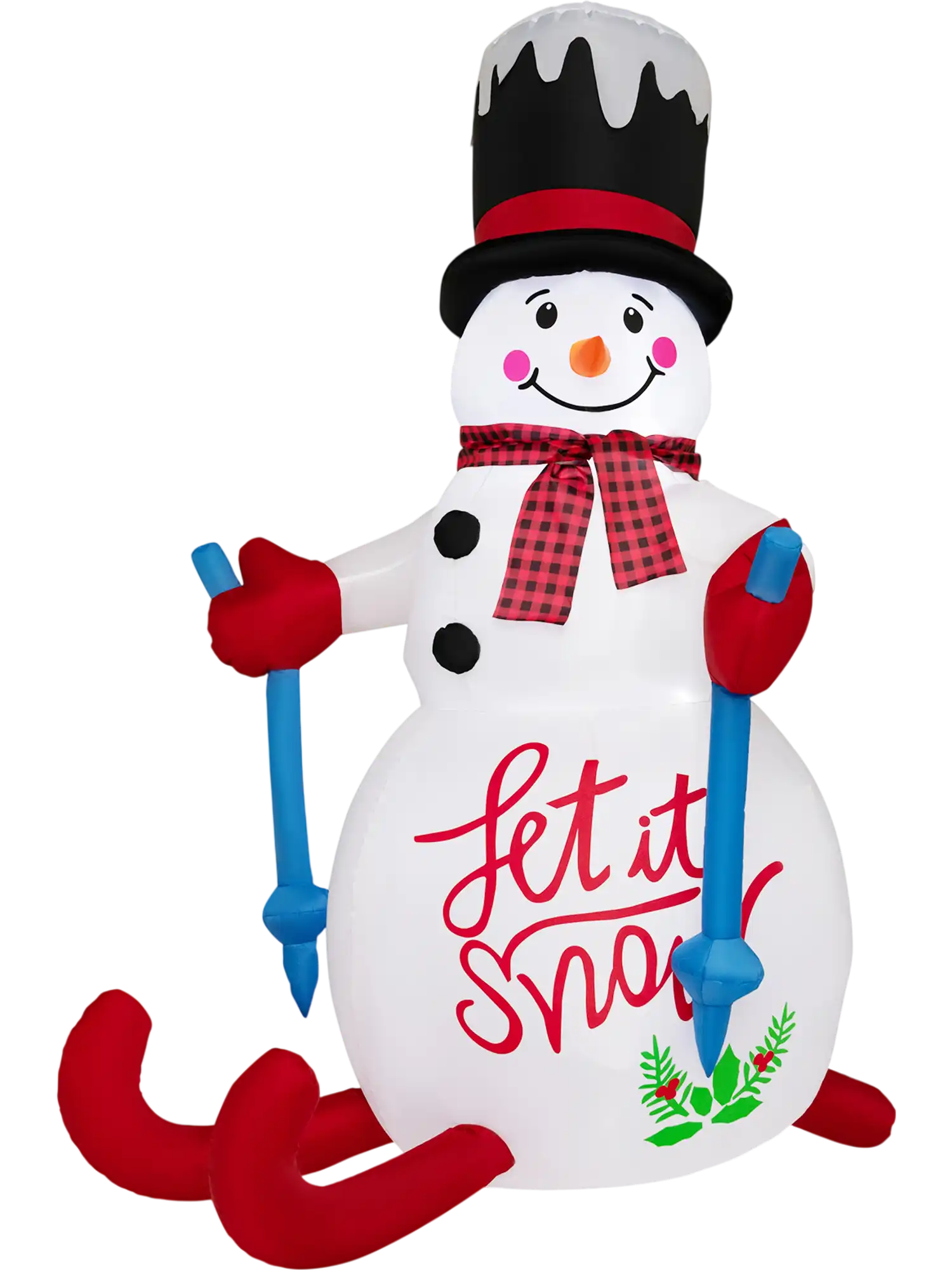 Costway Christmas Inflatable Snowman LED Lights Built-In Sandbag 92471658 New