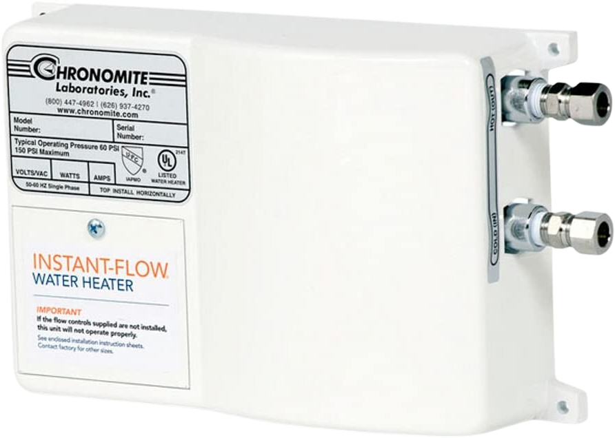 Chronomite SR-30L/120 Instant-Flow Point of Use Electric Tankless Water Heater New