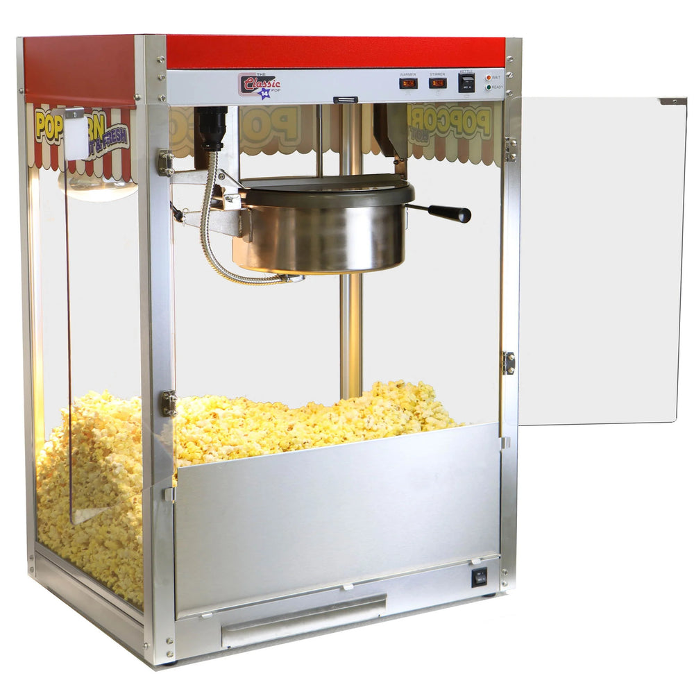 Paragon Classic Pop Commercial Popcorn Machine with 14 oz Kettle 1790W 120V New
