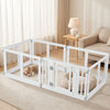 Clear Plastic Dog Playpen with Secure Locking Door-6 Panel - Gallery View 1 of 11
