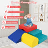 Colorful Climb and Crawl Foam Block Play Set for infants, featuring a slide, step, and tunnel for creative play.