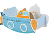 Submarine Wooden Climbing Toy with Rotating Propeller and Rocking Climber