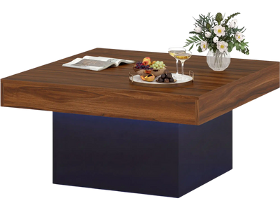 Costway LED Coffee Accent Table 35231327 New