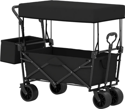 Costway Collapsible Wagon Removable Canopy Detachable Storage Bag 26303900 New