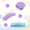Colorful kids wavy balance beam set with textured surface, non-slip pads, ideal for creative play and balance skills.
