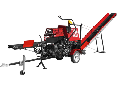 MechMaxx HLS20 Log Splitter Firewood Processor with Conveyor 20 Ton Splitting Force 24