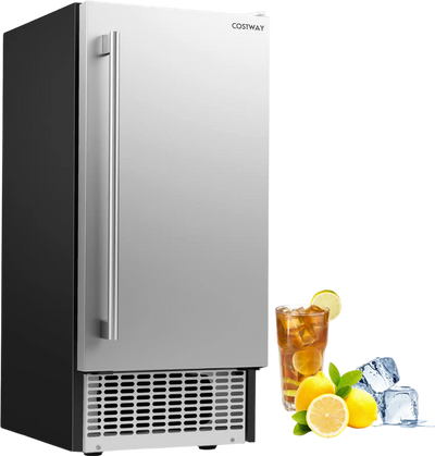Costway Commercial Under Counter Ice Maker 90 lbs/Day Built-In Freestanding 56089404 New