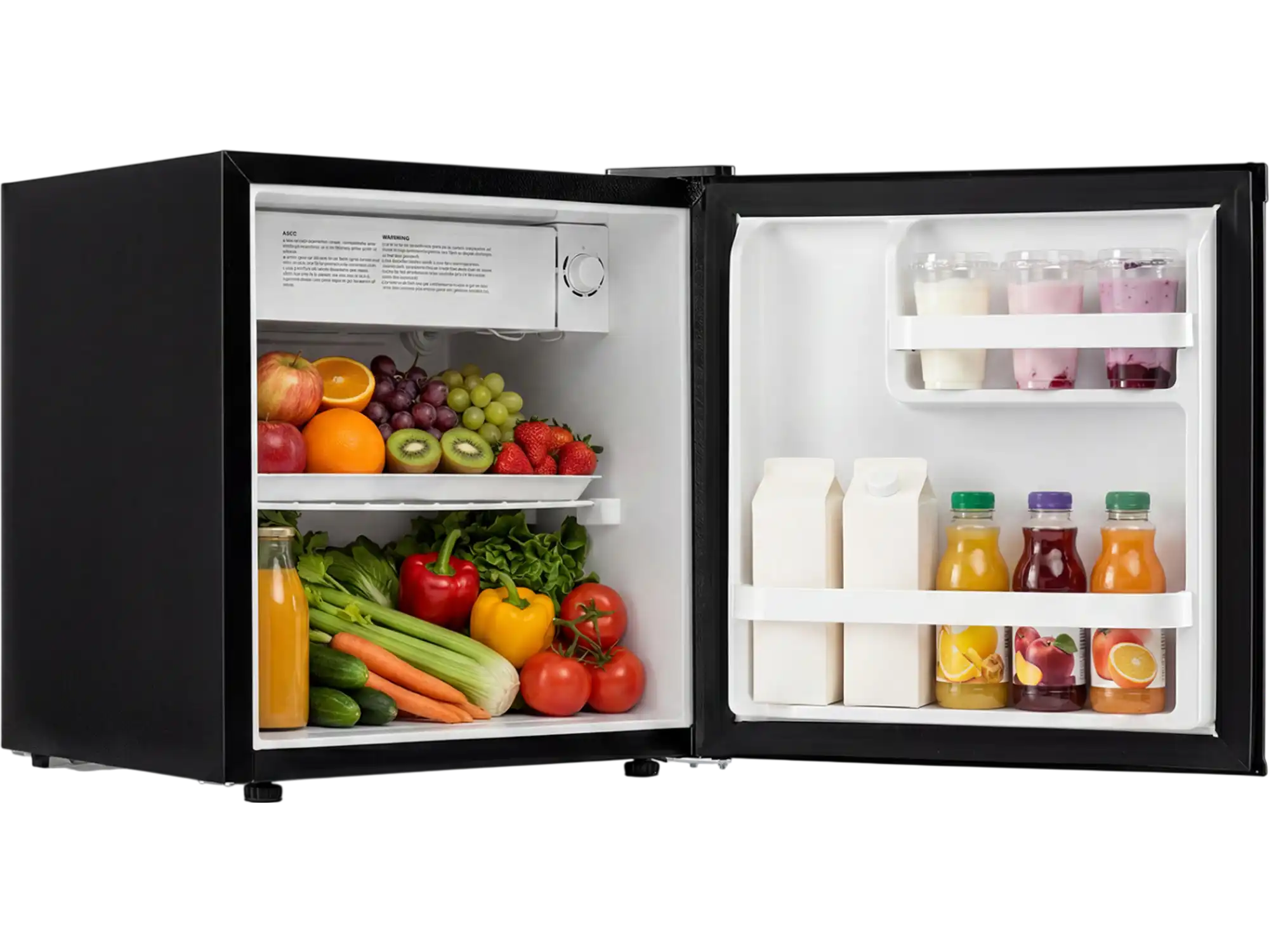 Costway Compact Mini Fridge 7-Level Adjustable Thermostat 26366429 New