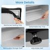 Reinforced sealing strip and detachable drip tray of the compact mini fridge with adjustable thermostat for easy.