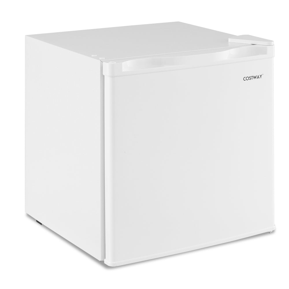 Compact Mini Fridge with 7-Level Adjustable Thermostat-White - Gallery View 1 of 10