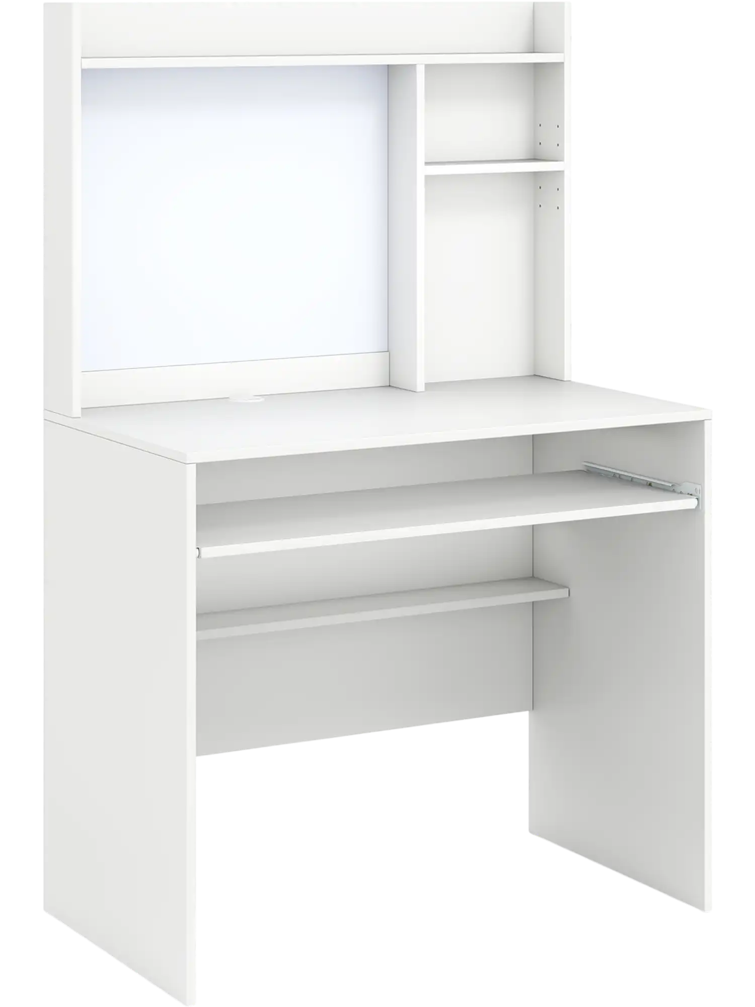Costway Compact Computer Desk with Hutch Magnetic Whiteboard 462581739 New