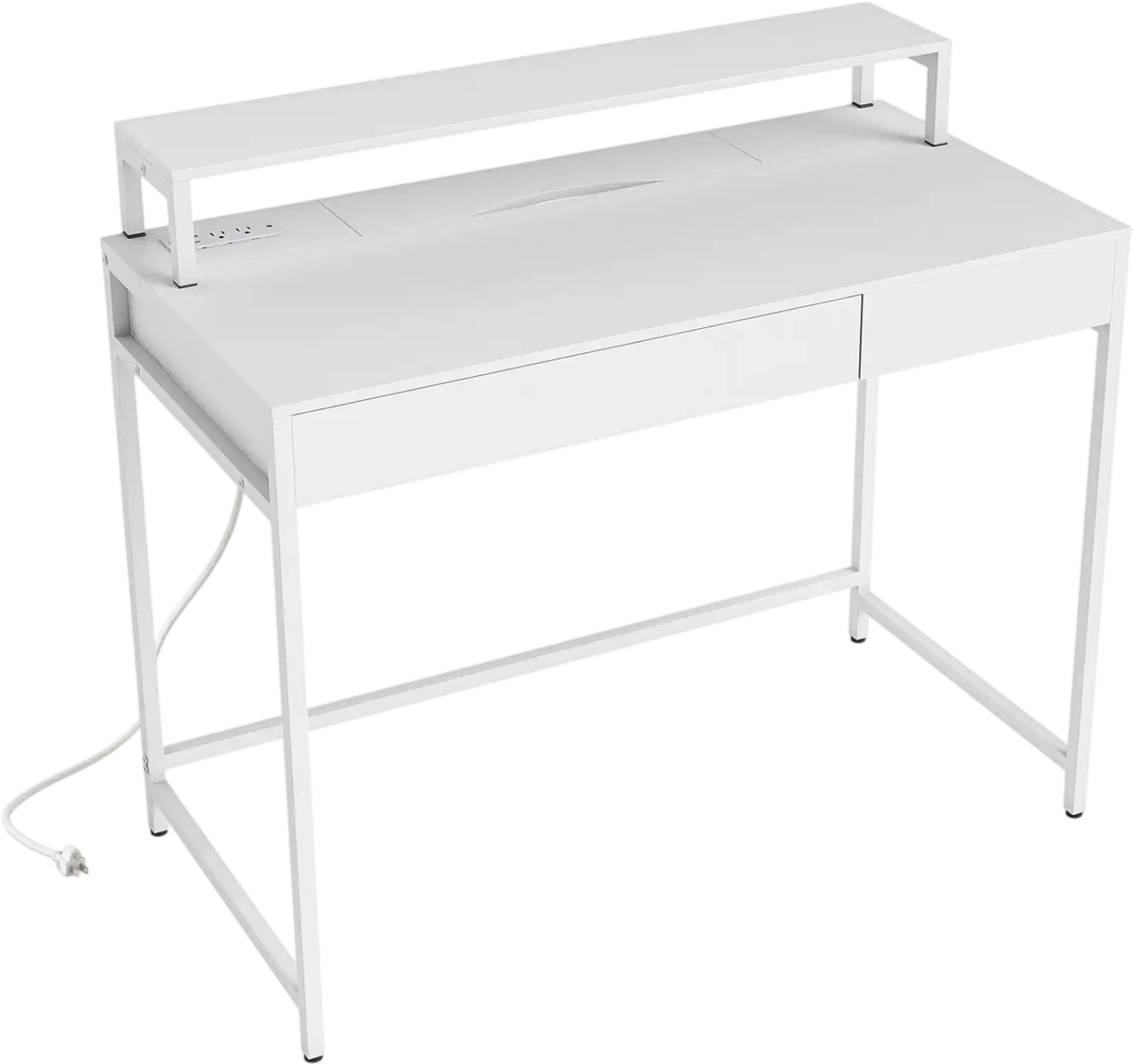 Costway Compact Computer Office Desk w/ Monitor Shelf Drawer 47727582 New