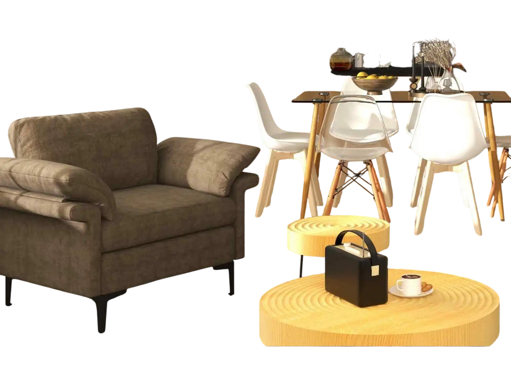 Complete Modern Dining Set: 5-Piece Dining Chairs and Table Bundle – Sleek, Comfortable, and Durable