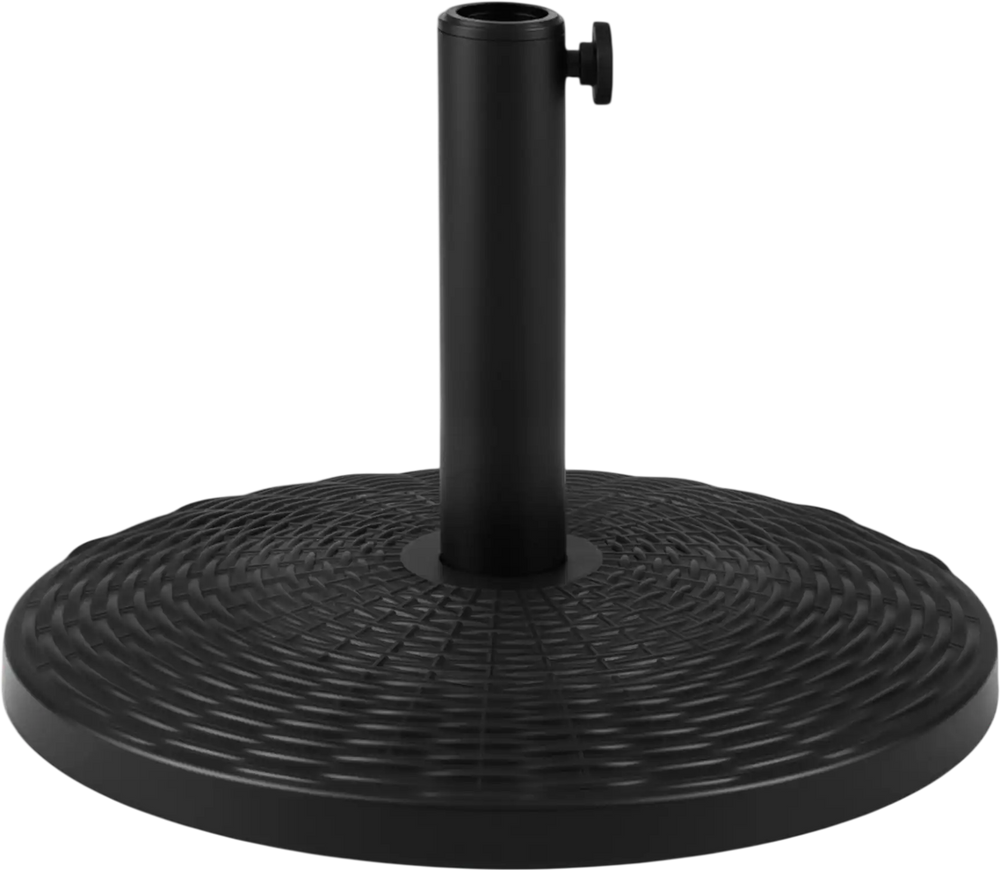 Concrete Patio Umbrella Base with Rattan Pattern for Lawn