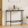 Console Table 44-Inch Entryway Table with Faux Marble Tabletop and Heavy-Duty Metal Frame-Gray - Gallery View 1 of 9