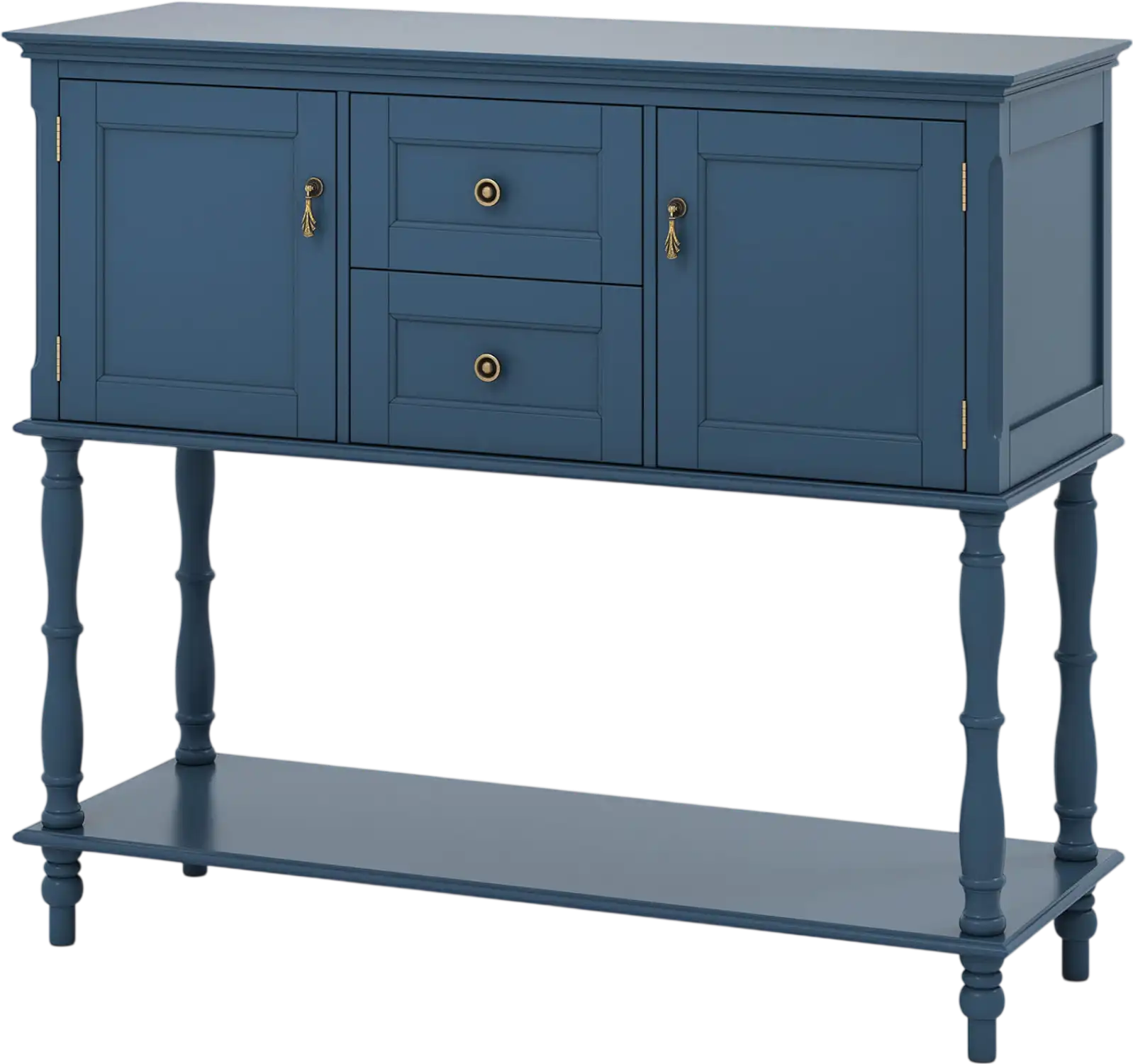 Costway Console Table w/ 2 Drawers 2 Door Cabinets Bottom Shelf 21754305 New