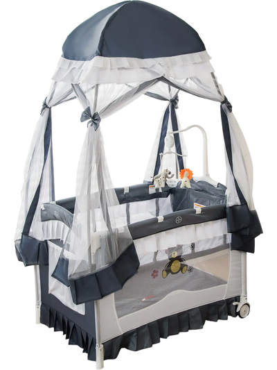 Costway Convertible Bassinet Bedside Sleeper w/ Changing Table Mesh Net 46817352 New