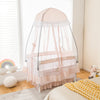 Convertible Bassinet with Removable Changing Table and Detachable Mesh Net-Pink - Gallery View 1 of 9