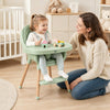 Convertible High Chair with 5-Point Harness for Babies and Toddlers-Green - Gallery View 1 of 11