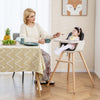 3-in-1 Convertible Wooden High Chair with Cushion-Black - Gallery View 1 of 10