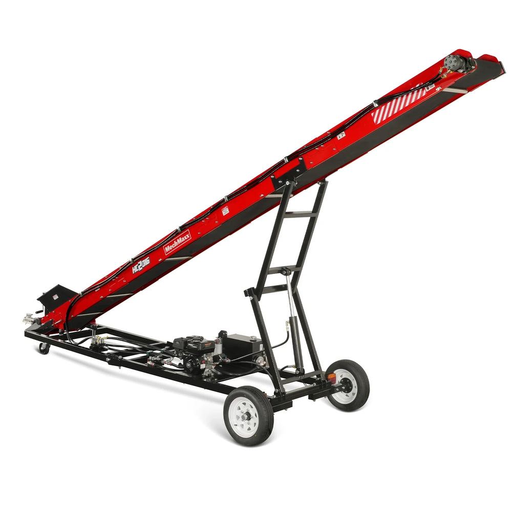 Firewood Conveyor,  7HP 212cc Gasoline Powered Max. 124" Lift Height,  236'' Length,  16" Width,  HC2016