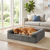 Cooling Gel Memory Foam Dog Bed for Medium Dogs with Washable Cover-Dark Gray - Gallery View 1 of 10