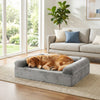 Cooling Gel Memory Foam Dog Bed for Medium Dogs with Washable Cover-Light Gray - Gallery View 1 of 10